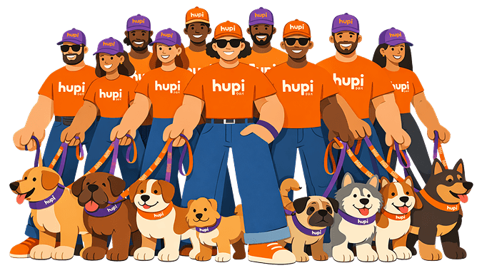 Equipo Hupi con mascotas